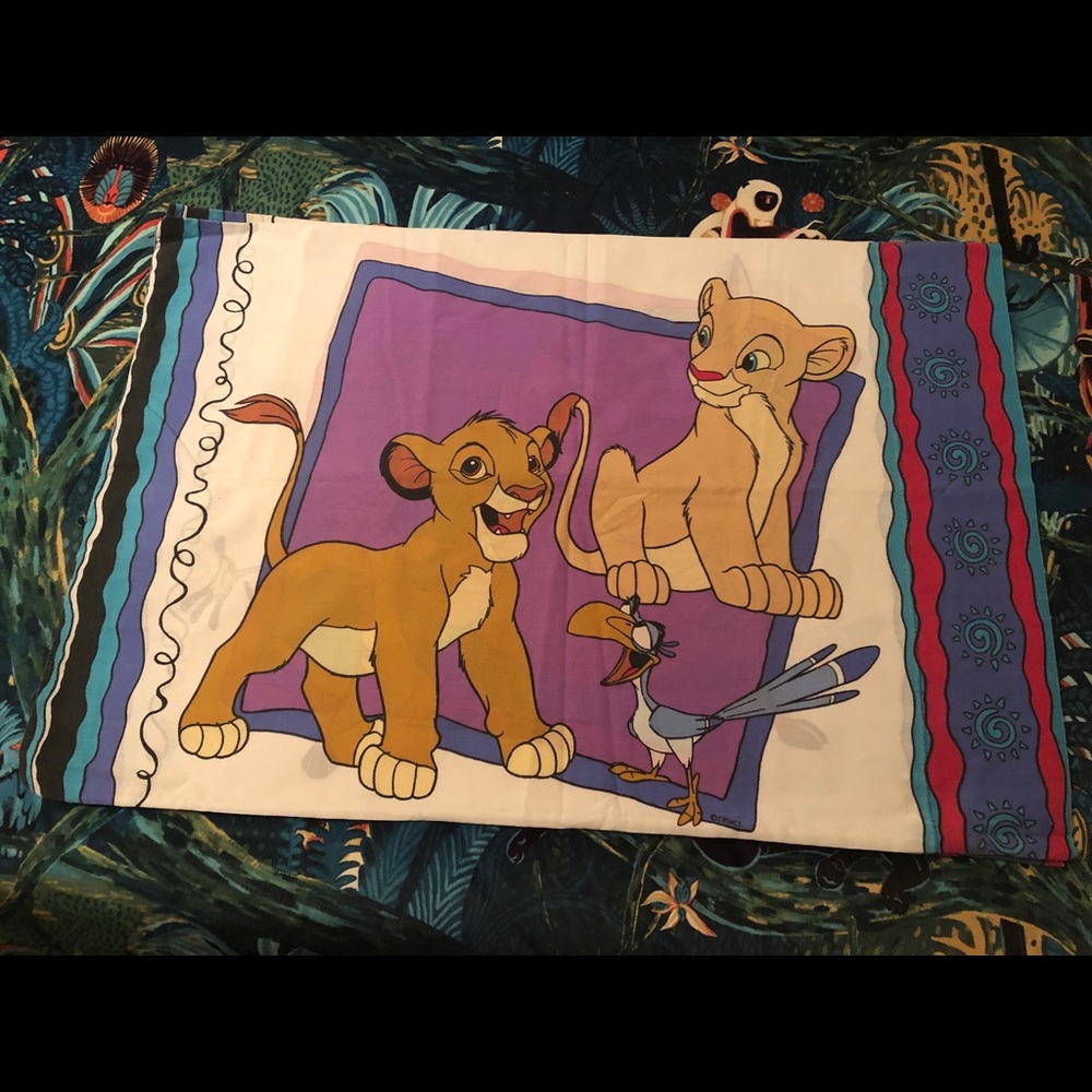 SOLD Vintage 1990s Lion King Pillowcases